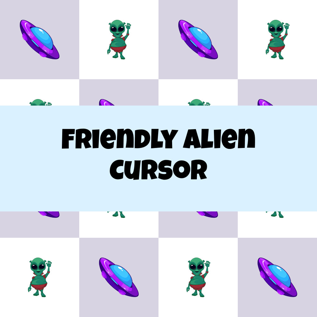 Preview Friendly Alien cursor custom cursor pack